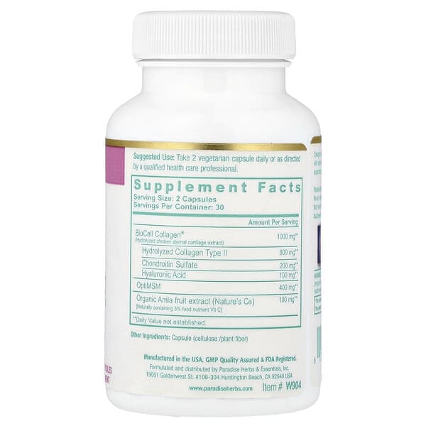 Alternative view of Paradise Herbs, Whole-Woman® Collagen, 60 Vegetarian Capsules