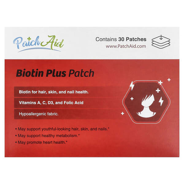 PatchAid, Biotin Plus Patch, 30 Patches