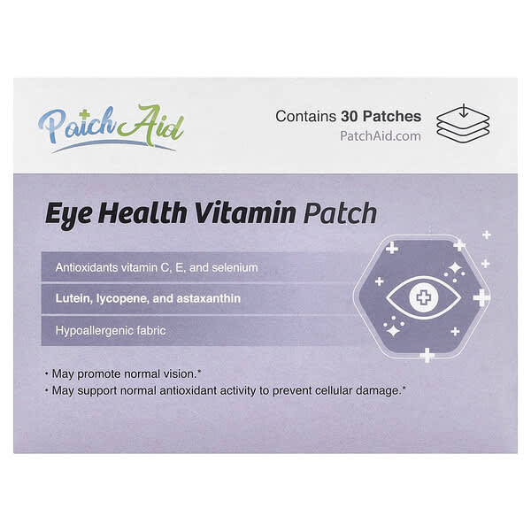 PatchAid, Eye Health Vitamin Patch, 30 Patches