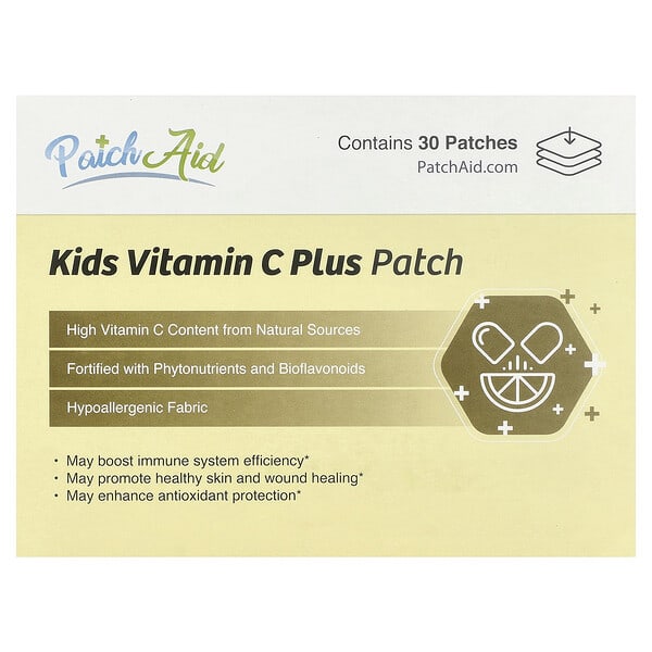 PatchAid, Kids Vitamin C Plus Patch, 30 Patches
