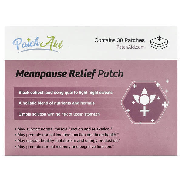 PatchAid, Menopause Relief Patch, 30 Patches
