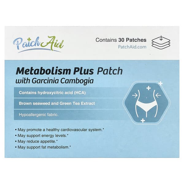 PatchAid, Metabolism Plus Patch with Garcinia Cambogia, 30 Patches