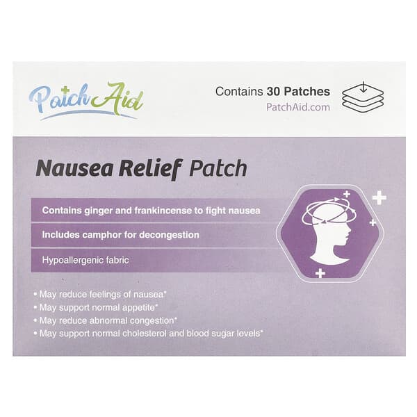 PatchAid, Nausea Relief Patch, 30 Patches