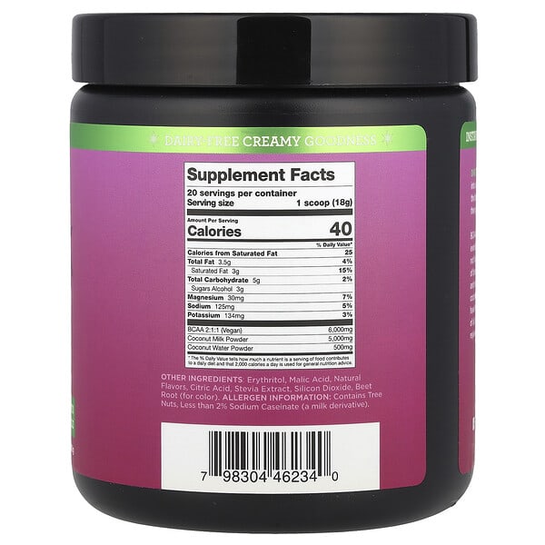 Perk Energy, Do Work, All Natural BCAAs+, Raspberry Vanilla Creme, 360 g 2 Perk Energy, Do Work, All Natural BCAAs+, Raspberry Vanilla Creme, 360 g - Ảnh 2