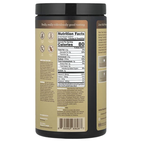 Alternative view of Perk Energy, Dutch Hot Cocoa, 16.1 oz (450 g)