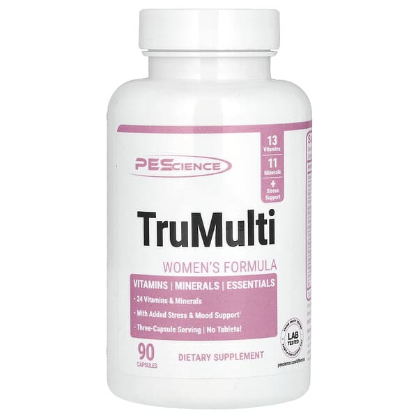 PEScience, TruMulti, Women's Formula, 90 Capsules 4 PEScience, TruMulti, Women's Formula, 90 Capsules