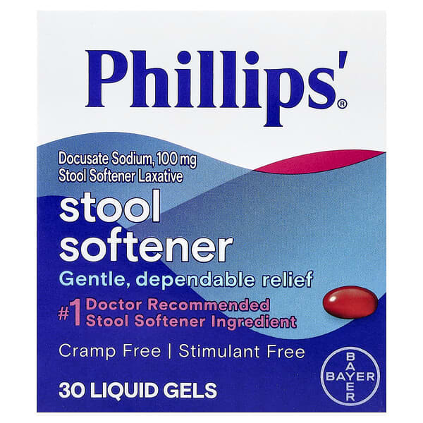 Phillip's, Stool Softener, 30 Liquid Gels 5 Phillip's, Stool Softener, 30 Liquid Gels