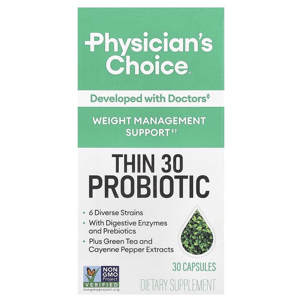 Physician's Choice, Thin 30 Probiotic, 30 Capsules