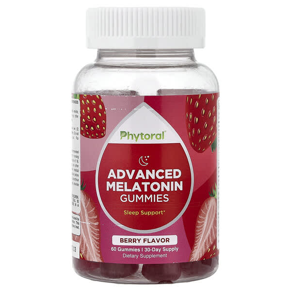 Phytoral, Advanced Melatonin Gummies, Berry , 60 Gummies