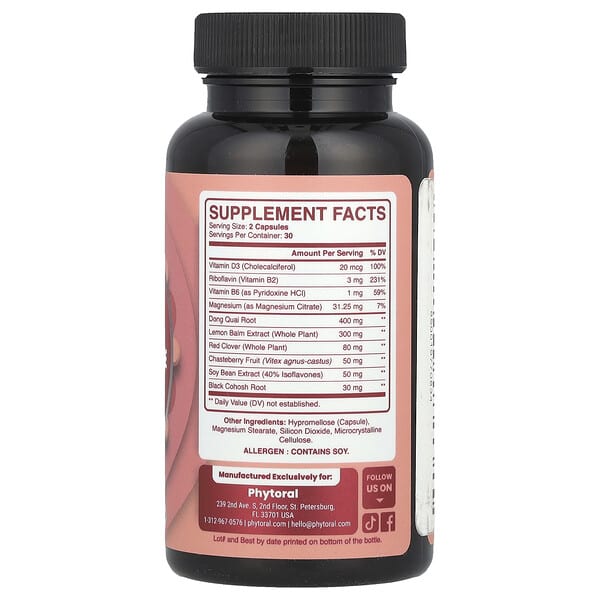 Alternative view of Phytoral, Menopause Support, 60 Capsules