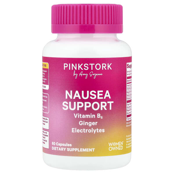 Pink Stork, Nausea Support, 60 Capsules