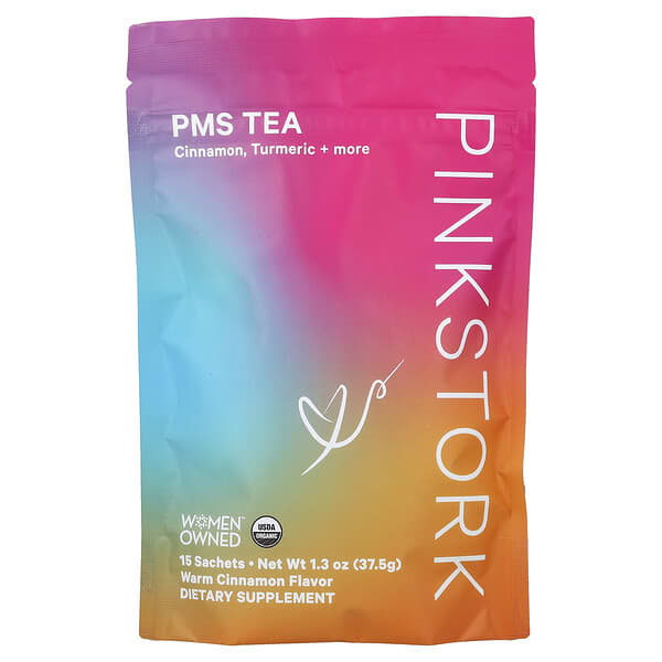 Pink Stork, PMS Tea, Warm Cinnamon, 15 Sachets, 1.3 oz (37.5 g)