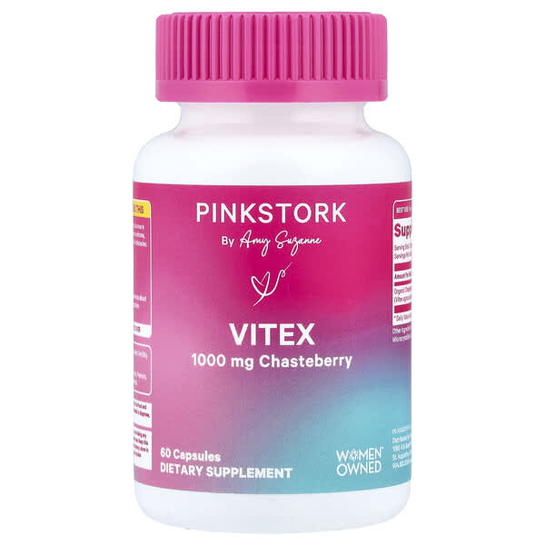 Pink Stork, Vitex, 60 Capsules (500 mg per Capsule)