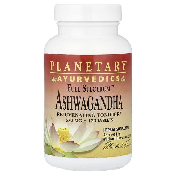 Planetary Herbals, Ayurvedics, Full Spectrum™ Ashwagandha, 570 mg, 120 Tablets