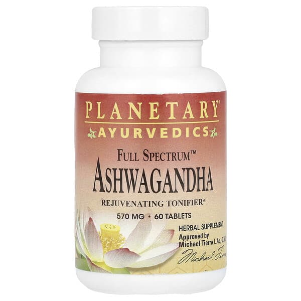 Planetary Herbals, Ayurvedics, Full Spectrum™ Ashwagandha, 570 mg, 60 Tablets