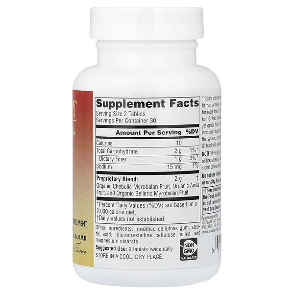 Alternative view of Planetary Herbals, Ayurvedics, Triphala, 60 Tablets