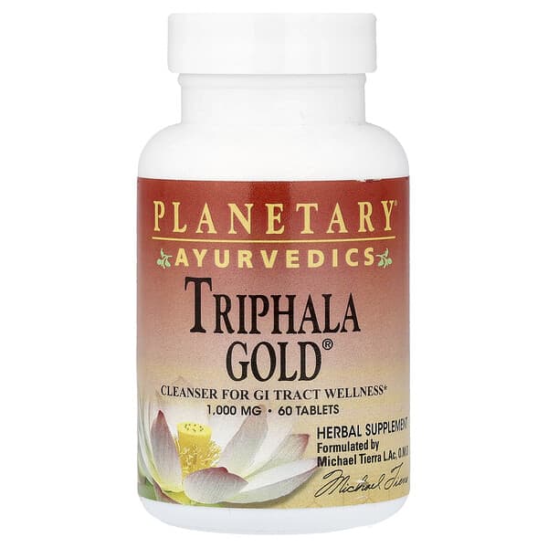 Planetary Herbals, Ayurvedics, Triphala Gold®, 60 Tablets