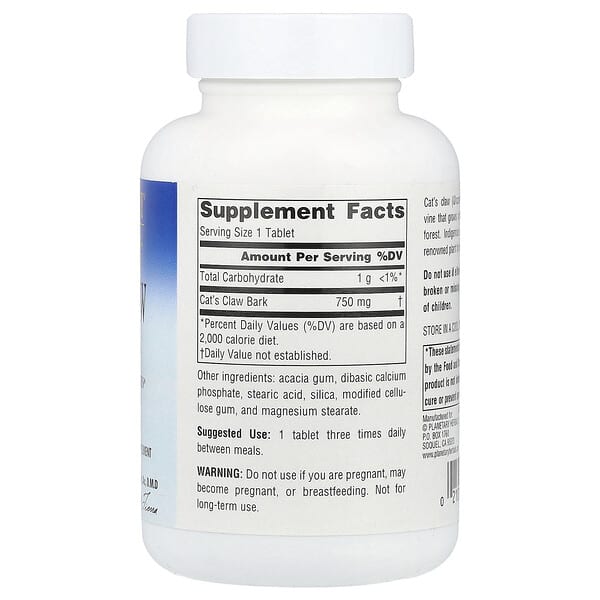 Alternative view of Planetary Herbals, Cat's Claw, 750 mg, 90 Tablets