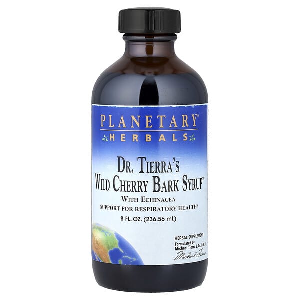 Planetary Herbals, Dr. Tierra's Wild Cherry Bark Syrup™, 8 fl oz (236.56 ml) 4 Planetary Herbals, Dr. Tierra's Wild Cherry Bark Syrup™, 8 fl oz (236.56 ml)
