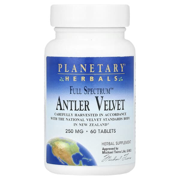 Planetary Herbals, Full Spectrum™ Antler Velvet, 60 Tablets (250 mg per Tablet)
