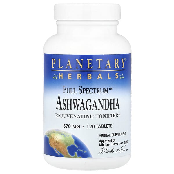 Planetary Herbals, Full Spectrum™ Ashwagandha, 120 Tablets