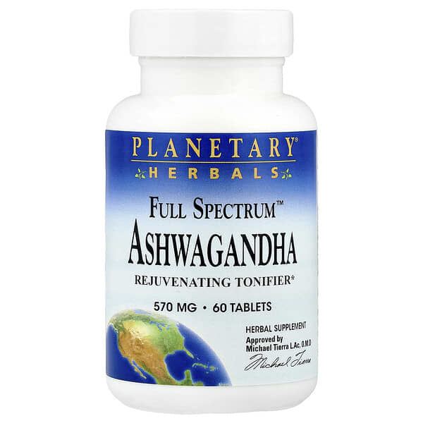 Planetary Herbals, Full Spectrum™ Ashwagandha, 60 Tablets