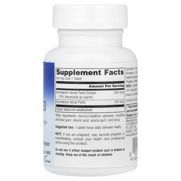 Alternative view of Planetary Herbals, Full Spectrum™ Horny Goat Weed, 45 Tablets