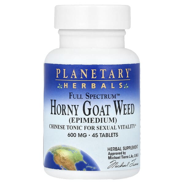 Planetary Herbals, Full Spectrum™ Horny Goat Weed, 45 Tablets