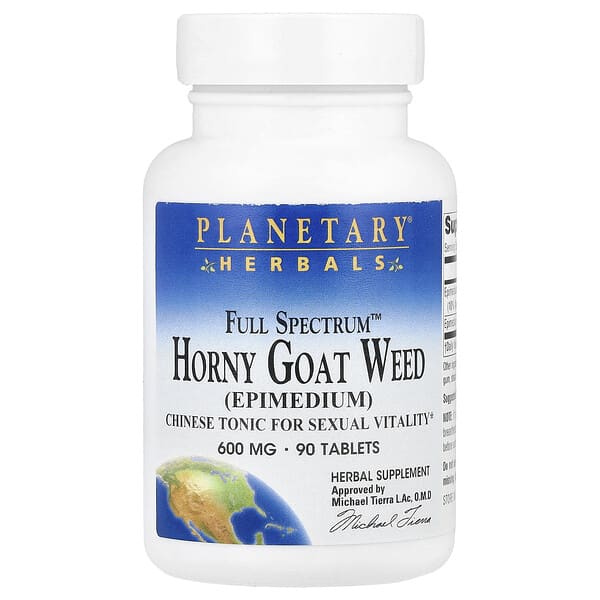 Planetary Herbals, Full Spectrum™ Horny Goat Weed, 90 Tablets