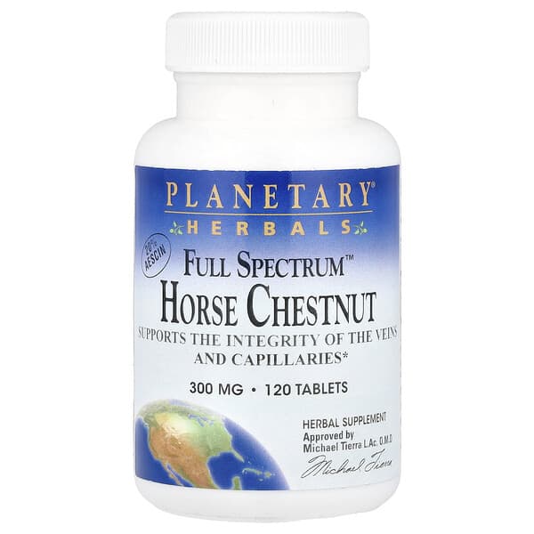 Planetary Herbals, Full Spectrum™ Horse Chestnut, 120 Tablets