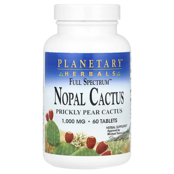 Planetary Herbals, Full Spectrum™ Nopal Cactus, 60 Tablets