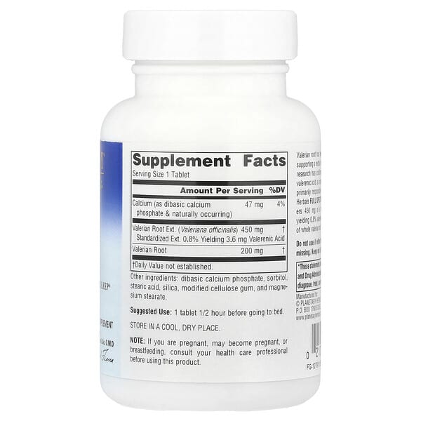 Alternative view of Planetary Herbals, Full Spectrum™ Valerian Extract, 60 Tablets