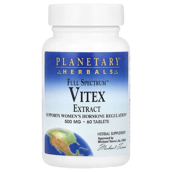 Planetary Herbals, Full Spectrum™ Vitex Extract, 60 Tablets