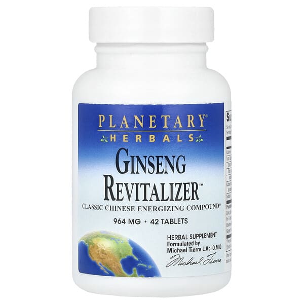 Planetary Herbals, Ginseng Revitalizer™, 42 Tablets 4 Planetary Herbals, Ginseng Revitalizer™, 42 Tablets