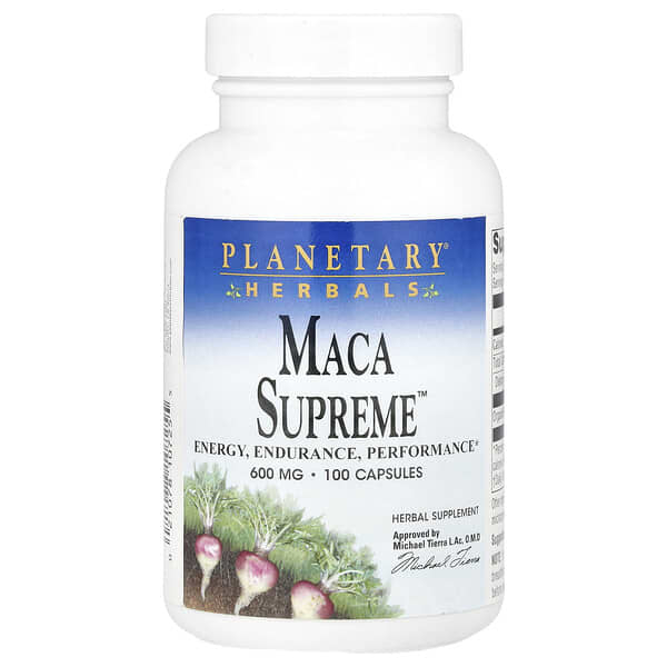 Planetary Herbals, Maca Supreme™, 600 mg , 100 Capsules