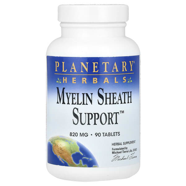 Planetary Herbals, Myelin Sheath Support™, 90 Tablets 2 Planetary Herbals, Myelin Sheath Support™, 90 Tablets