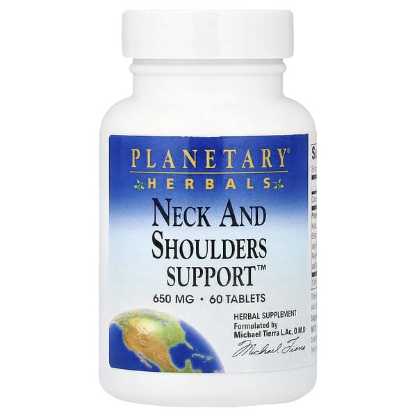 Planetary Herbals, Neck And Shoulders Support™, 60 Tablets