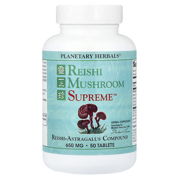 Planetary Herbals, Reishi Mushroom Supreme™, 50 Tablets