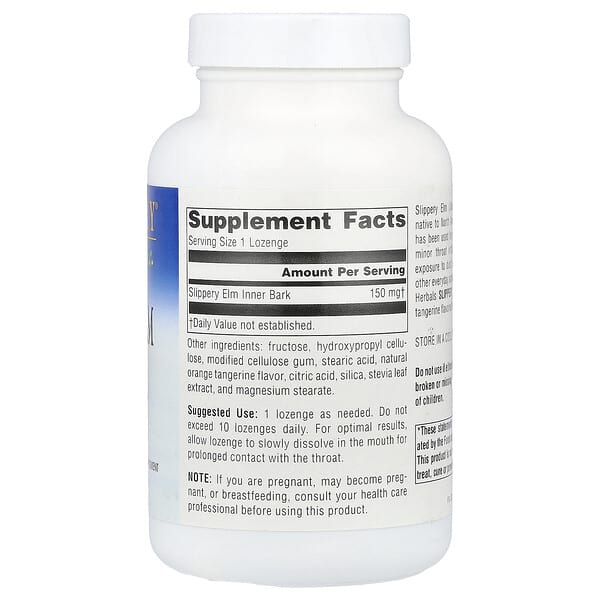 Alternative view of Planetary Herbals, Slippery Elm Lozenges, Tangerine , 150 mg, 200 Lozenges