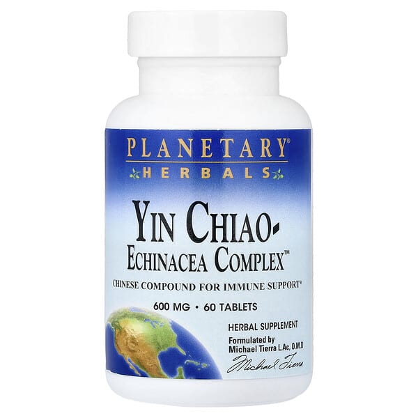 Planetary Herbals, Yin Chiao-Echinacea Complex™, 60 Tablets