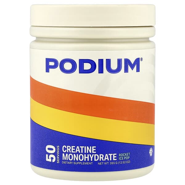 Podium Nutrition, Creatine Monohydrate, Rocket Ice Pop, 12.52 oz (355 g) 3 Podium Nutrition, Creatine Monohydrate, Rocket Ice Pop, 12.52 oz (355 g)