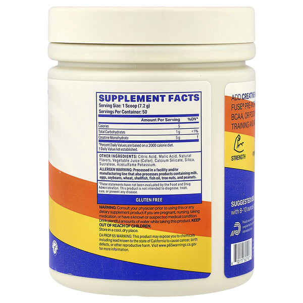 Alternative view of Podium Nutrition, Creatine Monohydrate, Strawberry, 12.7 oz (360 g)