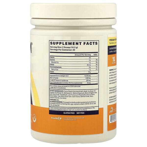 Alternative view of Podium Nutrition, Morning Collagen, Mocha, 11.43 oz (324 g)