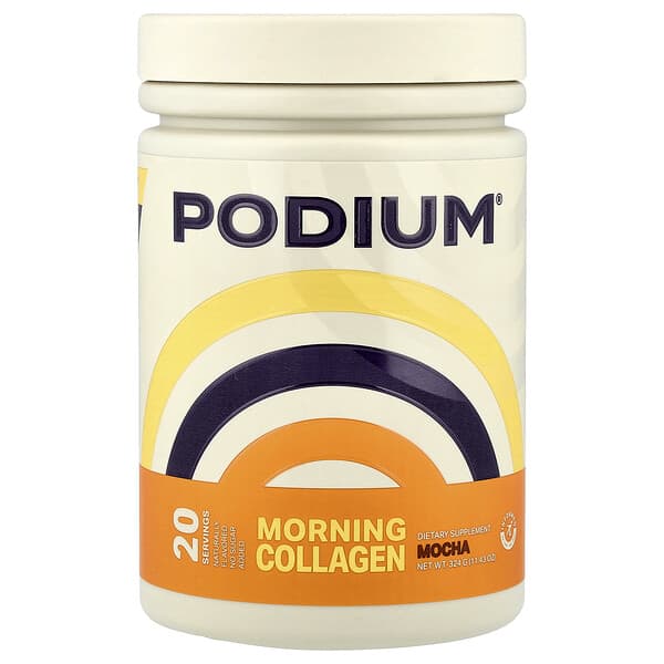Podium Nutrition, Morning Collagen, Mocha, 11.43 oz (324 g)