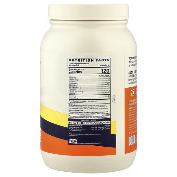 Alternative view of Podium Nutrition, Whey Protein Powder, Maple Butter Pancake, 1.76 lb (800 g)