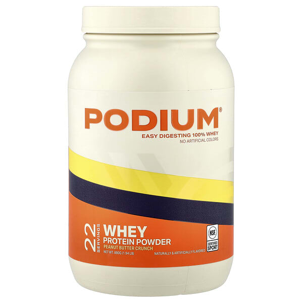 Podium Nutrition, Whey Protein Powder, Peanut Butter Crunch, 1.94 lb (880 g)