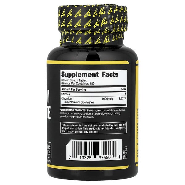Alternative view of Primaforce, Chromium Picolinate, 1,000 mcg, 180 Tablets