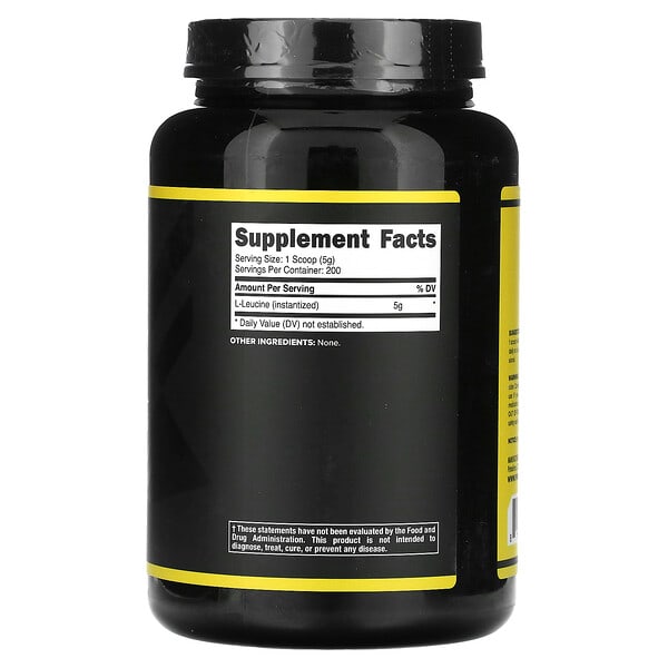 Alternative view of Primaforce, L-Leucine, Unflavored, 2.2 lb (1,000 g)