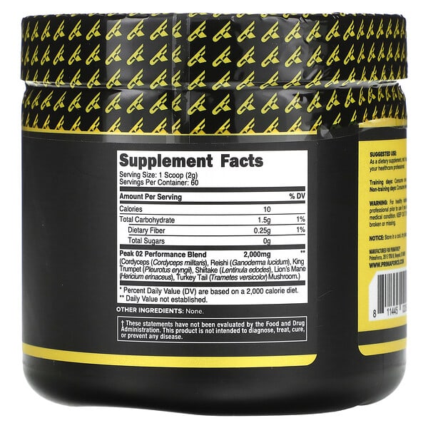 Alternative view of Primaforce, Peak O2, Unflavored, 4.2 oz (120 g)