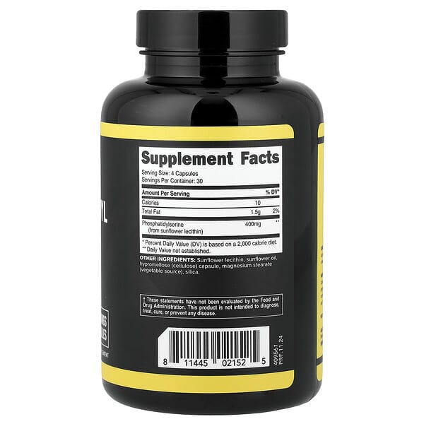 Alternative view of Primaforce, Phosphatidyl Serine, Soy Free, 120 Capsules (100 mg per Capsule)